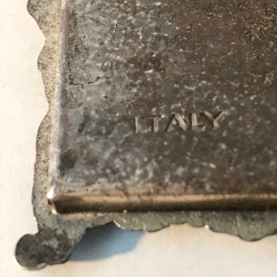 Image 1 of Cadre photo double en argent antique