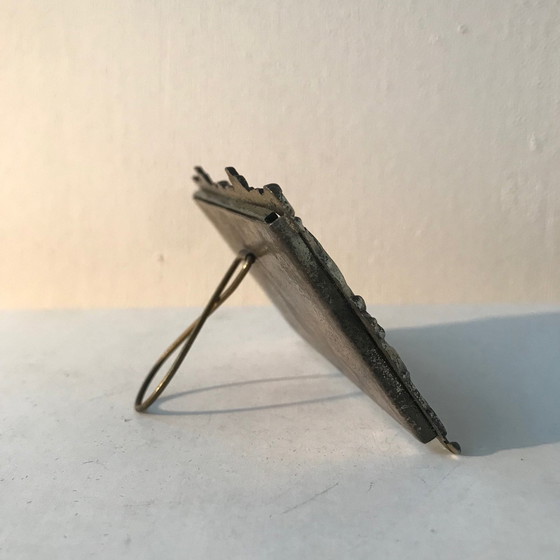 Image 1 of Cadre photo double en argent antique