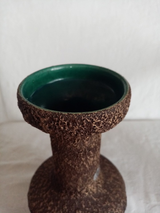 Image 1 of Vase Cruche Fat Lava Allemand U/Uebelacker Keramik 60S(23.50Cm)