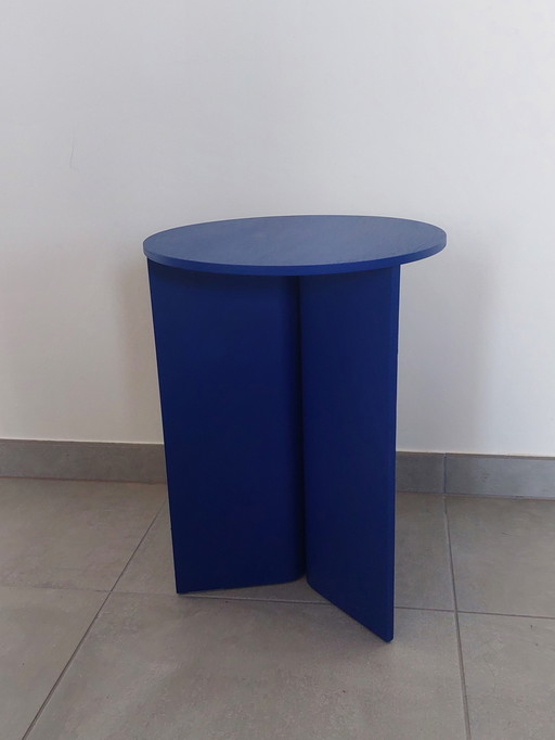 Table d'appoint haute Hay Slit Ø35 Cm - Vivid Blue