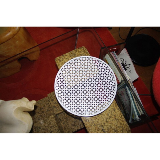 Image 1 of Plateau vintage en métal perforé par M Matégot pour Artiméta, 1960