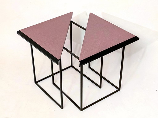 Table d'appoint Postmoderne "Split-Table" (table divisée)