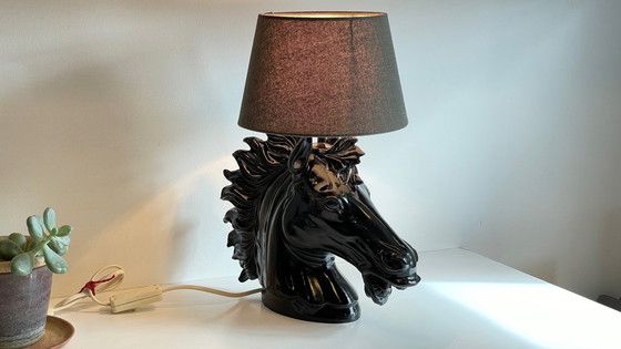 Image 1 of Lampe Cheval Années 80 Par Codico Strasbourg France