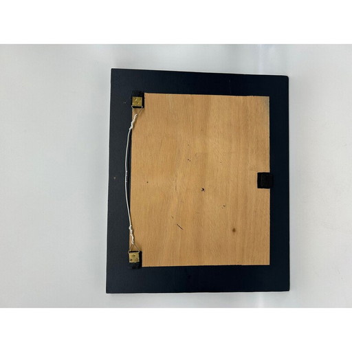 Tableau vintage en plexiglas avec un violon sculpté