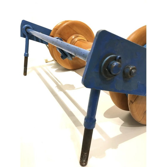 Image 1 of Anneaux de gymnastique en bois vintage, Tchécoslovaquie, années 1940