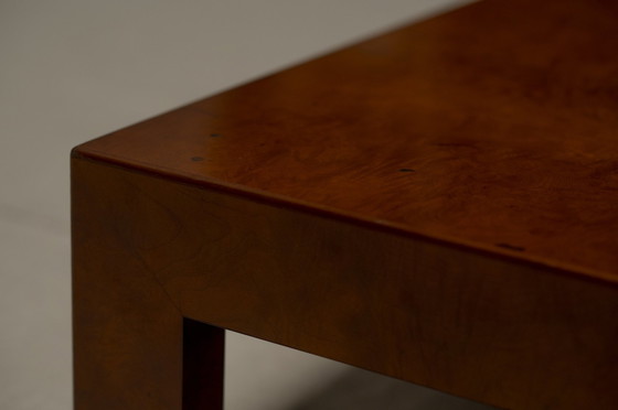 Image 1 of Table basse vintage en bois de ronce 1970S