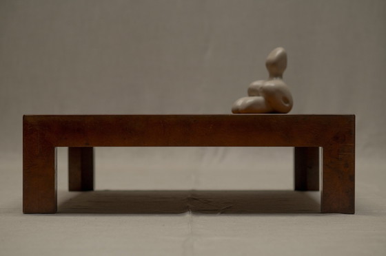 Image 1 of Table basse vintage en bois de ronce 1970S