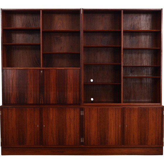 Image 1 of Ensemble de bibliothèques en bois de rose, design danois, années 1960, production : Danemark