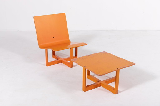 Chaise longue moderne danoise de Chr. Rasmussen, années 1970