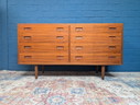 Commode double vintage des années 1960, design danois de Hundevad
