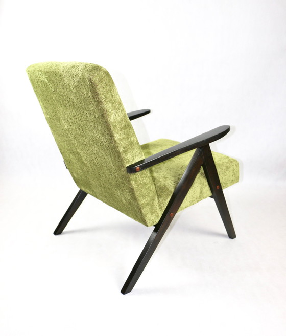 Image 1 of Fauteuil vintage vert olive modèle B-310, années 1970