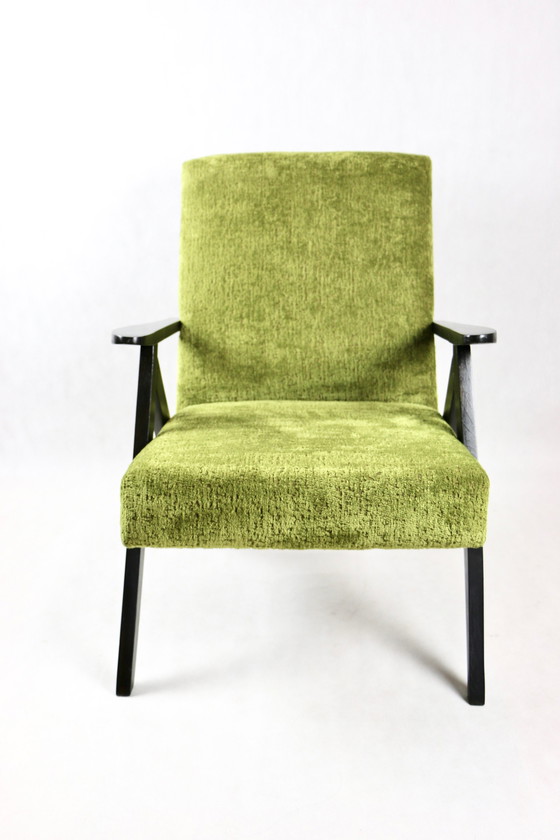 Image 1 of Fauteuil vintage vert olive modèle B-310, années 1970
