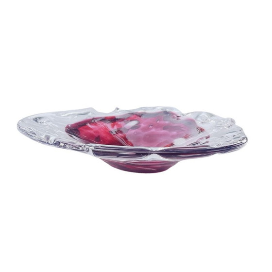 Image 1 of Cendrier vintage en verre organique, Italie 1970