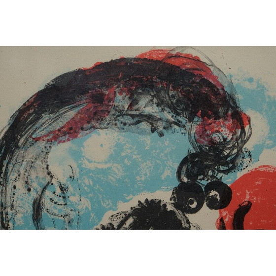 Image 1 of Lithographie abstraite vintage encadrée de Paul Holsby, 1960