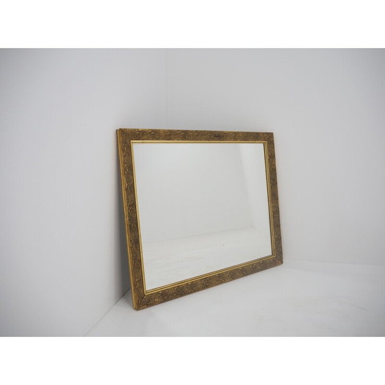 Image 1 of Miroir vintage avec cadre en bois