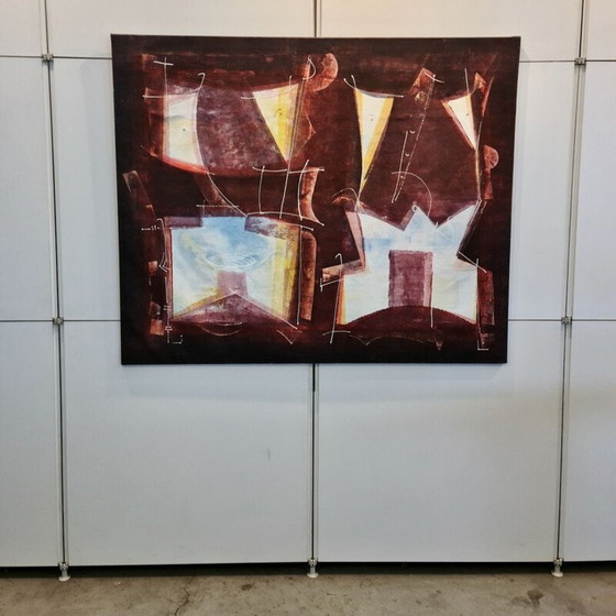 Image 1 of Peinture vintage huile sur toile, 1980