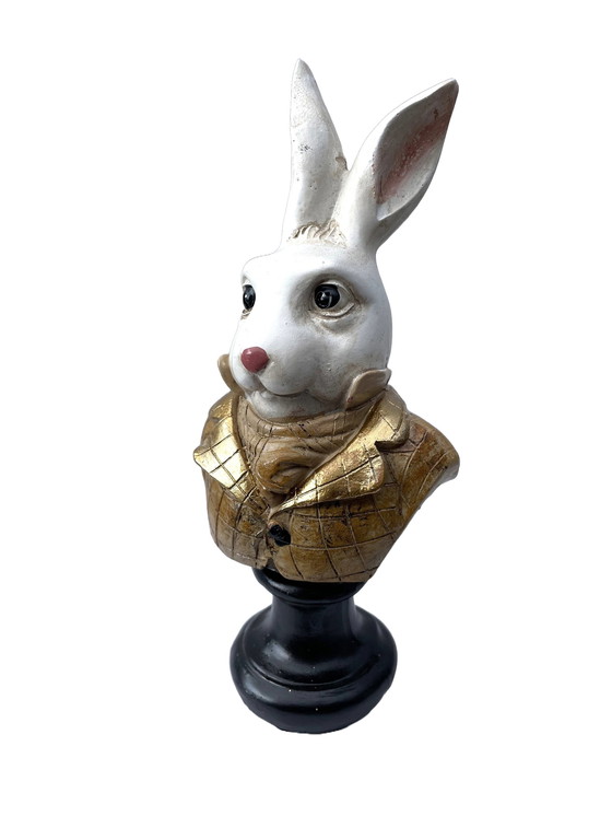 Image 1 of Buste de lapin orné - Décoration d'intérieur ou cadeau unique