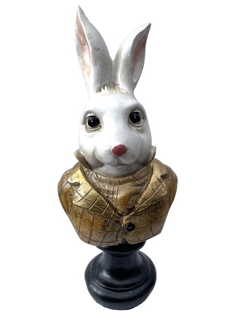 Buste de lapin orné - Décoration d'intérieur ou cadeau unique