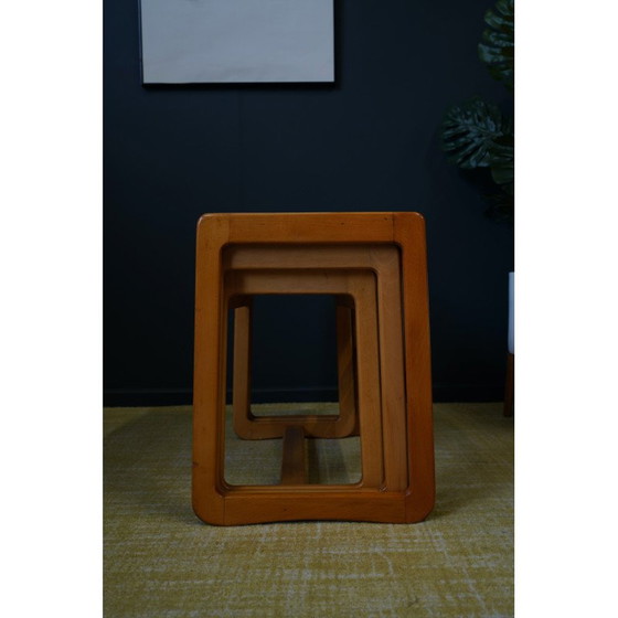Image 1 of Tables gigognes suédoises en teck pâle du Mid Century