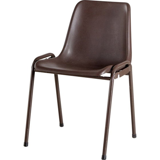 Image 1 of Chaise empilable en plastique vintage 1970