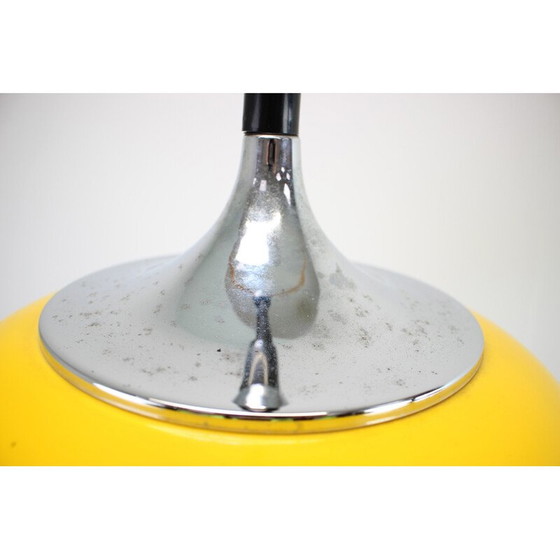 Image 1 of Lampe suspendue vintage Meblo en acier chromé et plastique par H. Guzzini pour Meblo, 1970