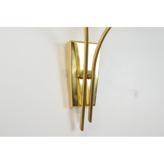 Image 1 of Applique en verre et laiton du milieu du siècle par Kamenicky Senov, Tchécoslovaquie, années 1960