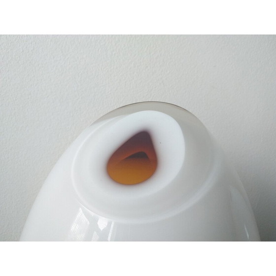 Image 1 of Paire de lampes de table en verre de Murano par Mazzega, années 1980