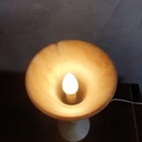 Lampe de table espagnole en albâtre de Santa Rita 1970