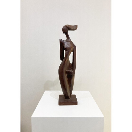 Image 1 of Sculpture vintage en bois, 1950