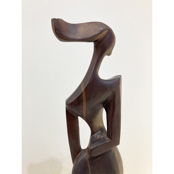 Image 1 of Sculpture vintage en bois, 1950