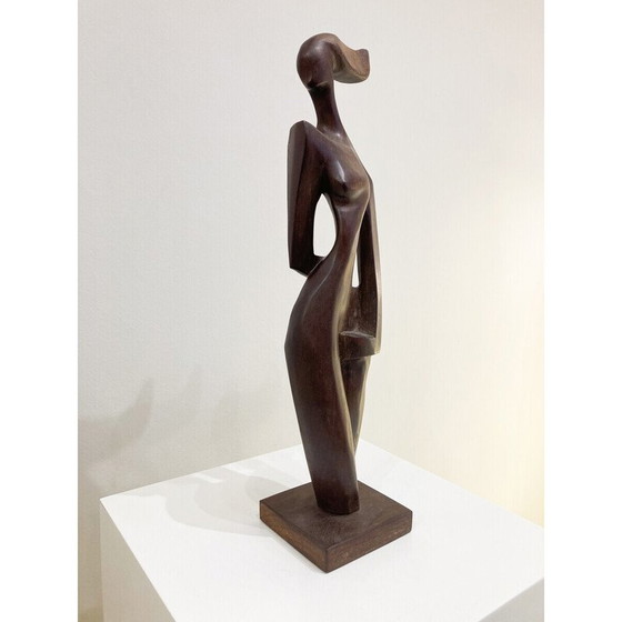 Image 1 of Sculpture vintage en bois, 1950