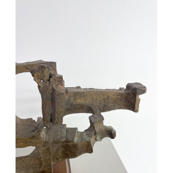 Image 1 of Sculpture vintage en bois et métal