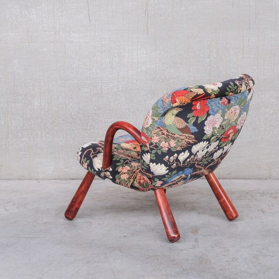 Image 1 of Fauteuil Clam danois du milieu du siècle par Arnold Madsen, années 1950