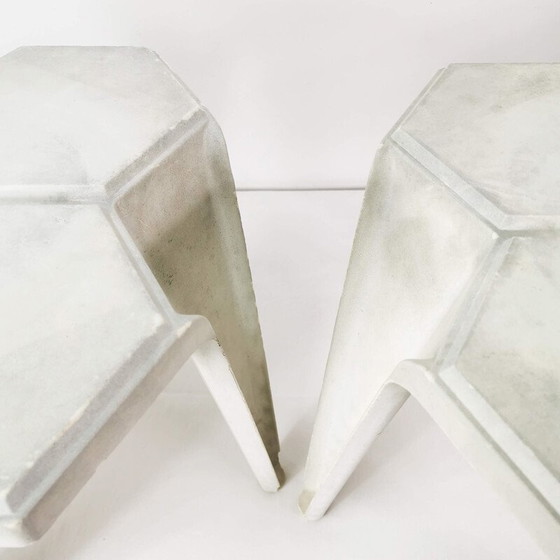 Image 1 of Paire de tables d'appoint cubistes vintage par Yasp, Pays-Bas 1970