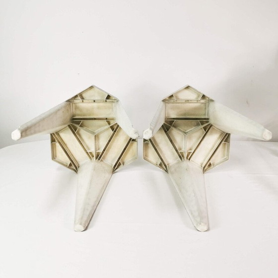 Image 1 of Paire de tables d'appoint cubistes vintage par Yasp, Pays-Bas 1970