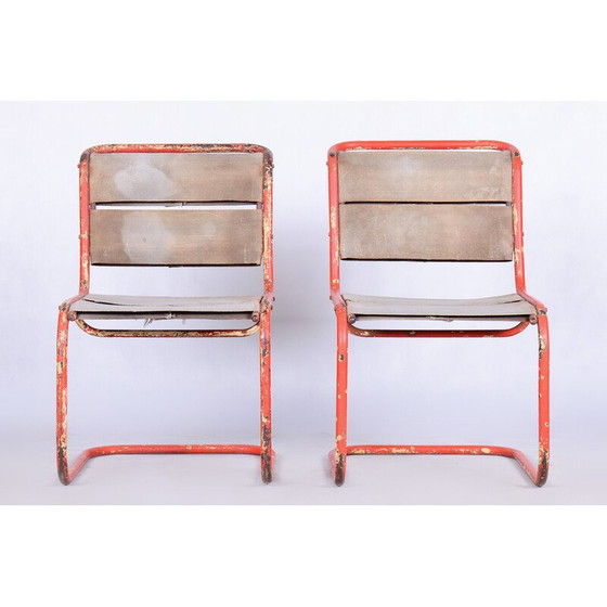 Image 1 of Paire de chaises vintage par Josef Gocar pour Lázně Bělohrad, Tchécoslovaquie années 1930