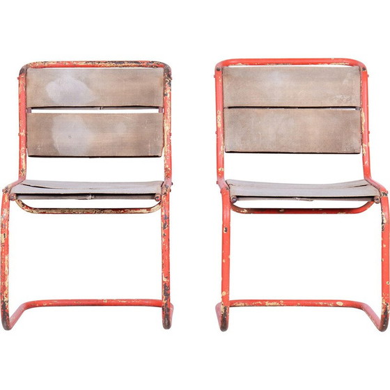 Image 1 of Paire de chaises vintage par Josef Gocar pour Lázně Bělohrad, Tchécoslovaquie années 1930