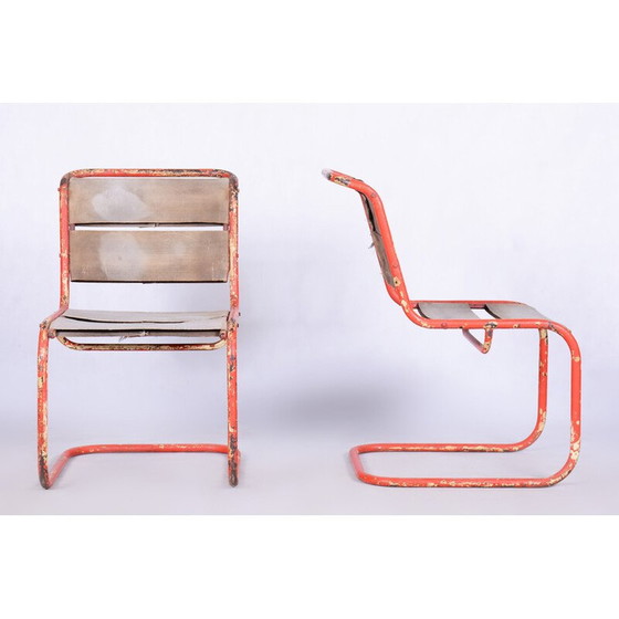 Image 1 of Paire de chaises vintage par Josef Gocar pour Lázně Bělohrad, Tchécoslovaquie années 1930
