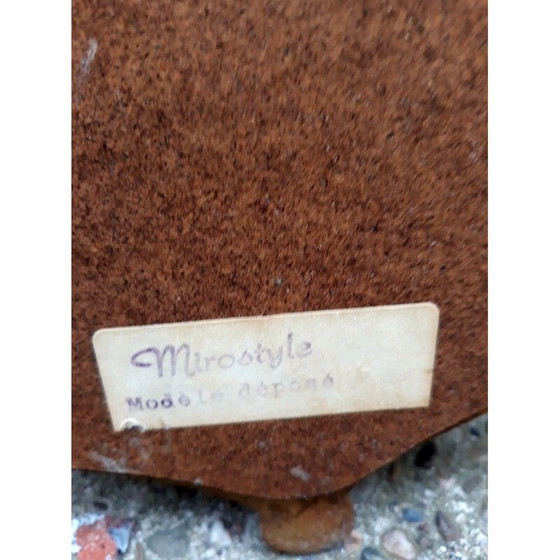 Image 1 of Miroir vintage en bois sculpté et doré, 1950