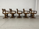 5 X chaises design de l'ère spatiale