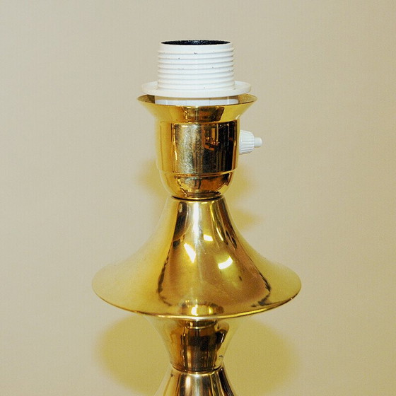 Image 1 of Paire de lampadaires vintage en laiton par Elit AB, Suède 1960