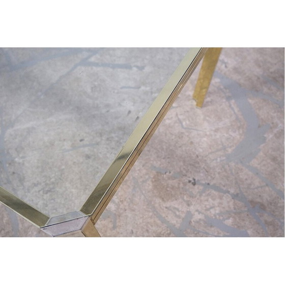 Image 1 of Table basse italienne vintage en verre et chrome, 1970