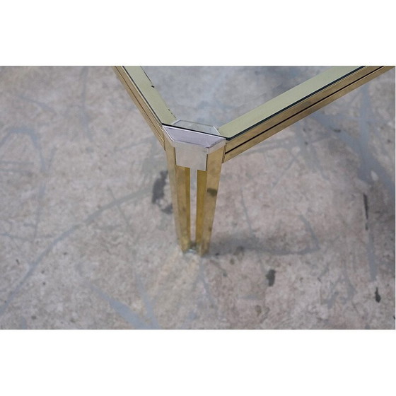 Image 1 of Table basse italienne vintage en verre et chrome, 1970