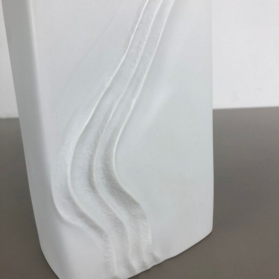 Image 1 of Grand vase vintage en porcelaine OP Art par Martin Freyer pour Rosenthal, Allemagne 1970