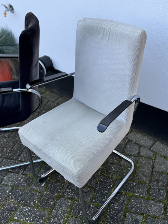 Image 1 of Paire de fauteuils en acier tubulaire