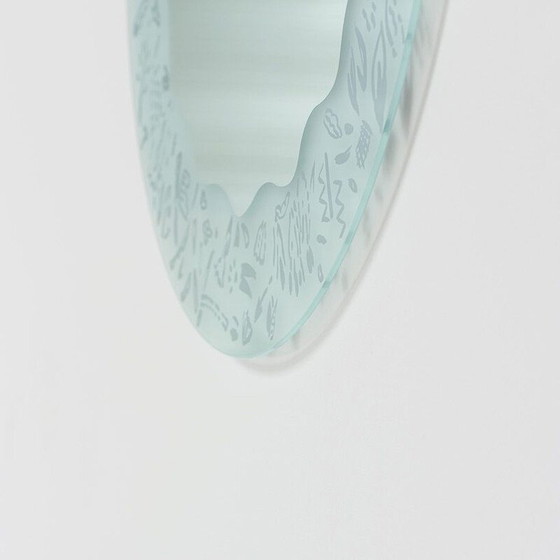 Image 1 of Paire de miroirs vintage Micro Ugo La Pietra Macro Postmodernisme 1980