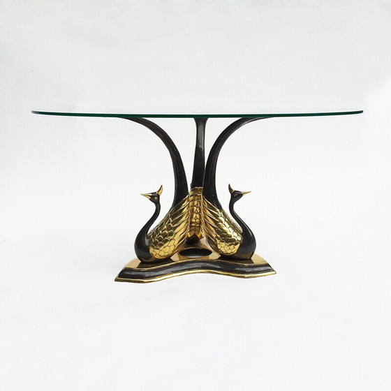 Image 1 of Table d'appoint en laiton vintage, 1970