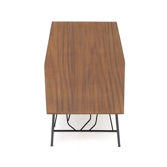 Image 1 of Table basse vintage avec plateau en teck, Italie 1950