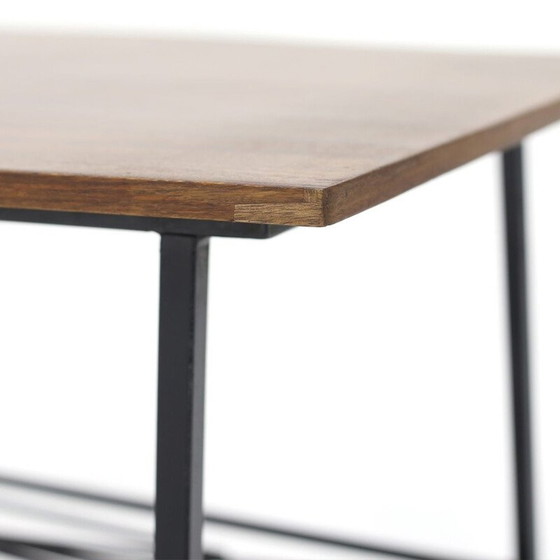 Image 1 of Table basse vintage avec plateau en teck, Italie 1950