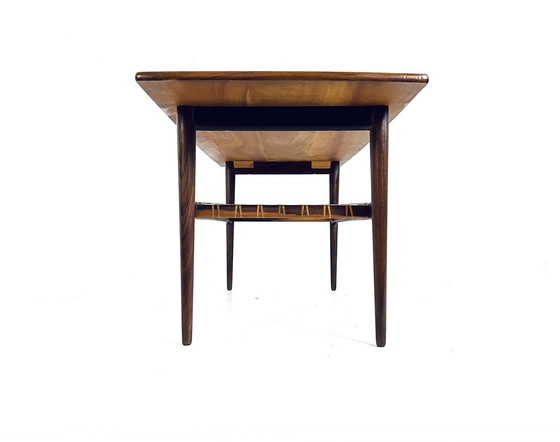 Image 1 of Table basse en teck et rotin, Ilse Mobel '50